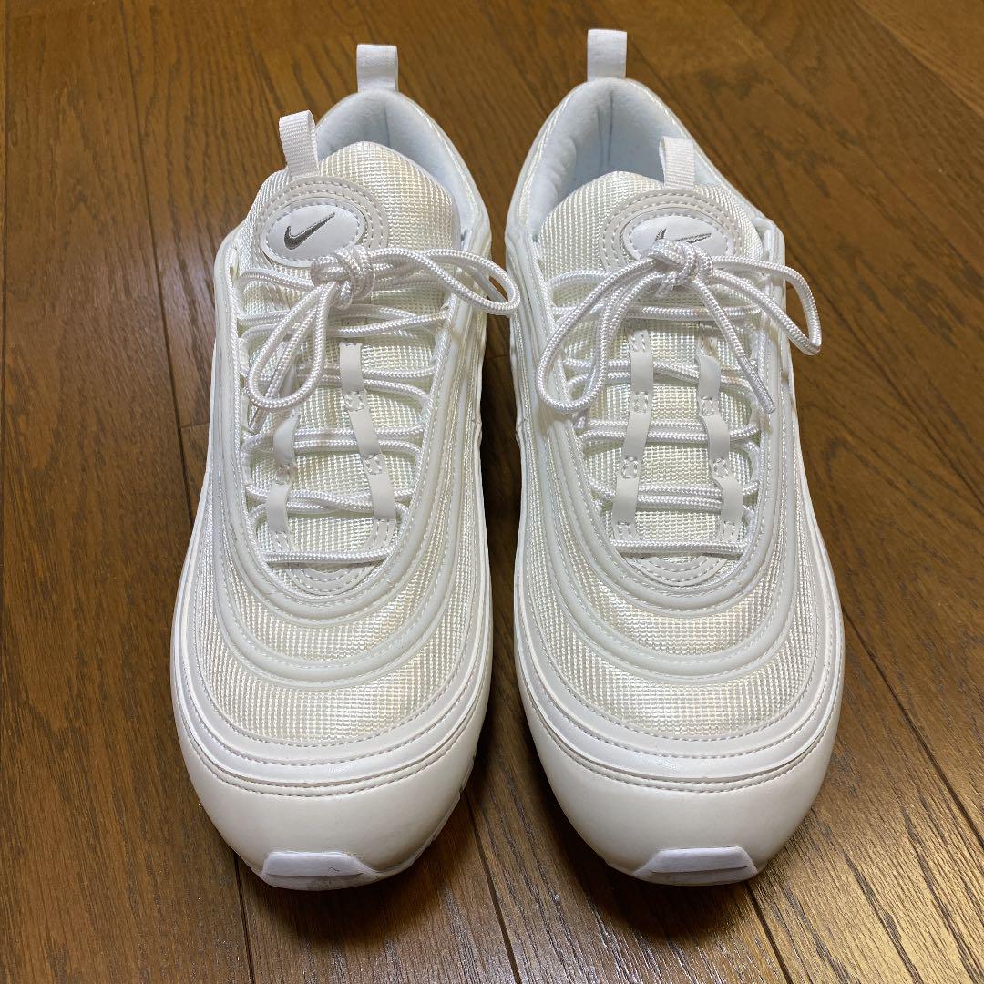 エアー 極美品 29cm NIKE AIR MAX 97 トリプルホワイトウルフグレー Cu6VR-m48281454436 Ⓣすので
