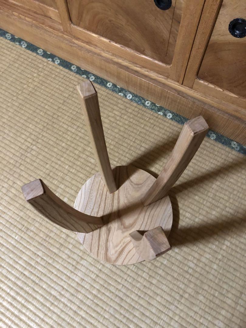 1152 建具屋一筋58年のおじいちゃんの手作りスツール、イス☆けやき - メルカリ