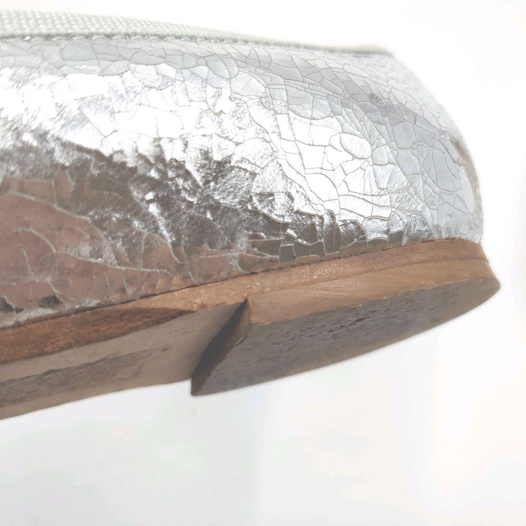 フラットパンプス リボン