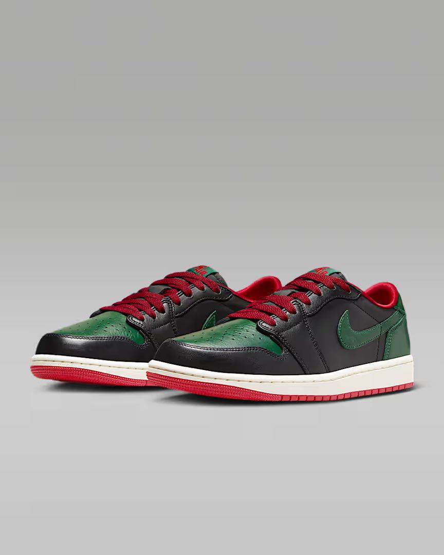 Nike Air Jordan 1 Low ブラック/グリーン/レッド