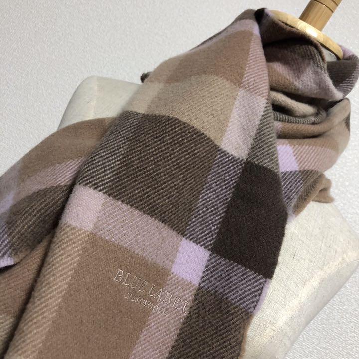 としのない BLUE チェック マフラー カシミヤ混 mZAa6-m48288690937 LABEL CRESTBRIDGE にコメント