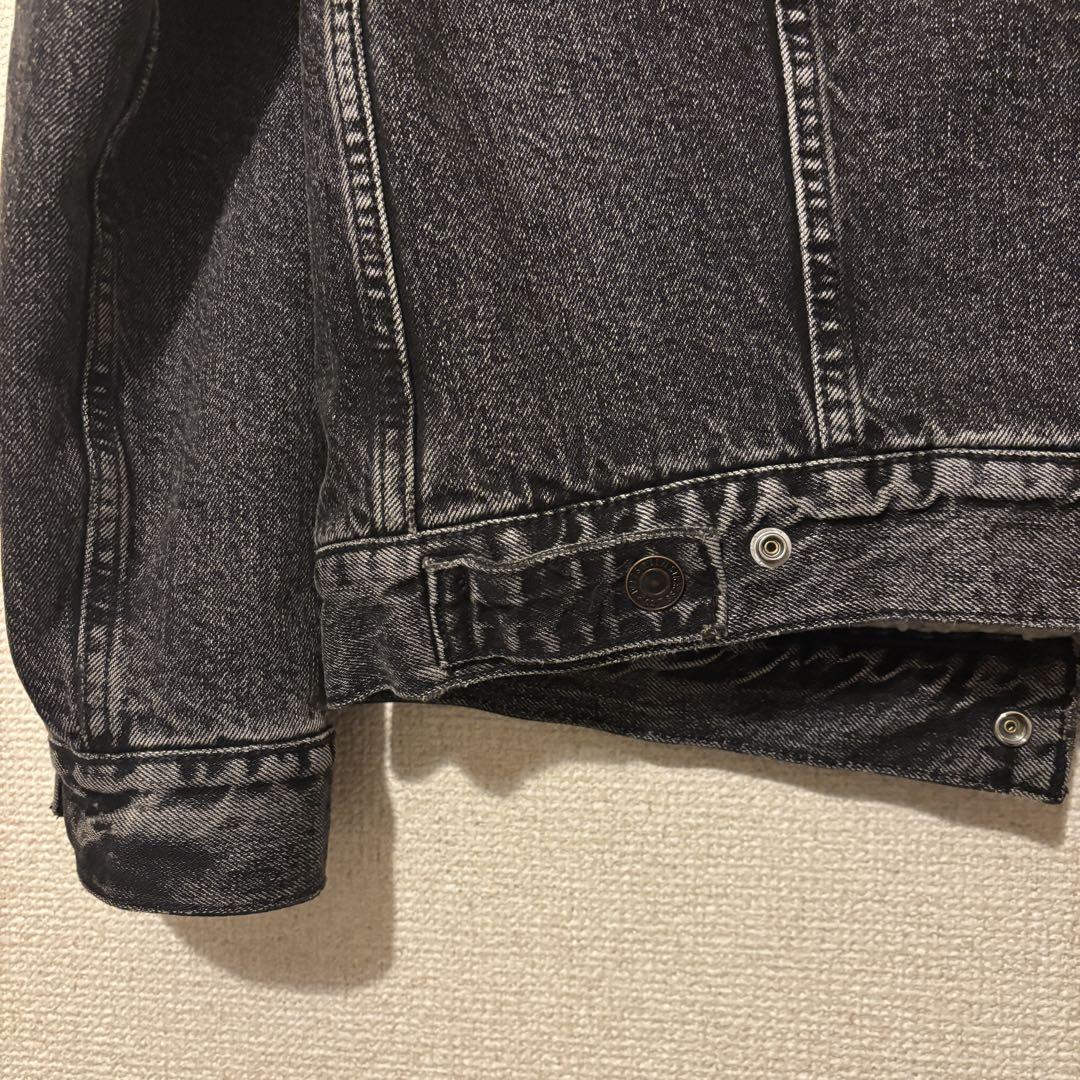 Levi's ボア襟 ブラックデニムジャケット