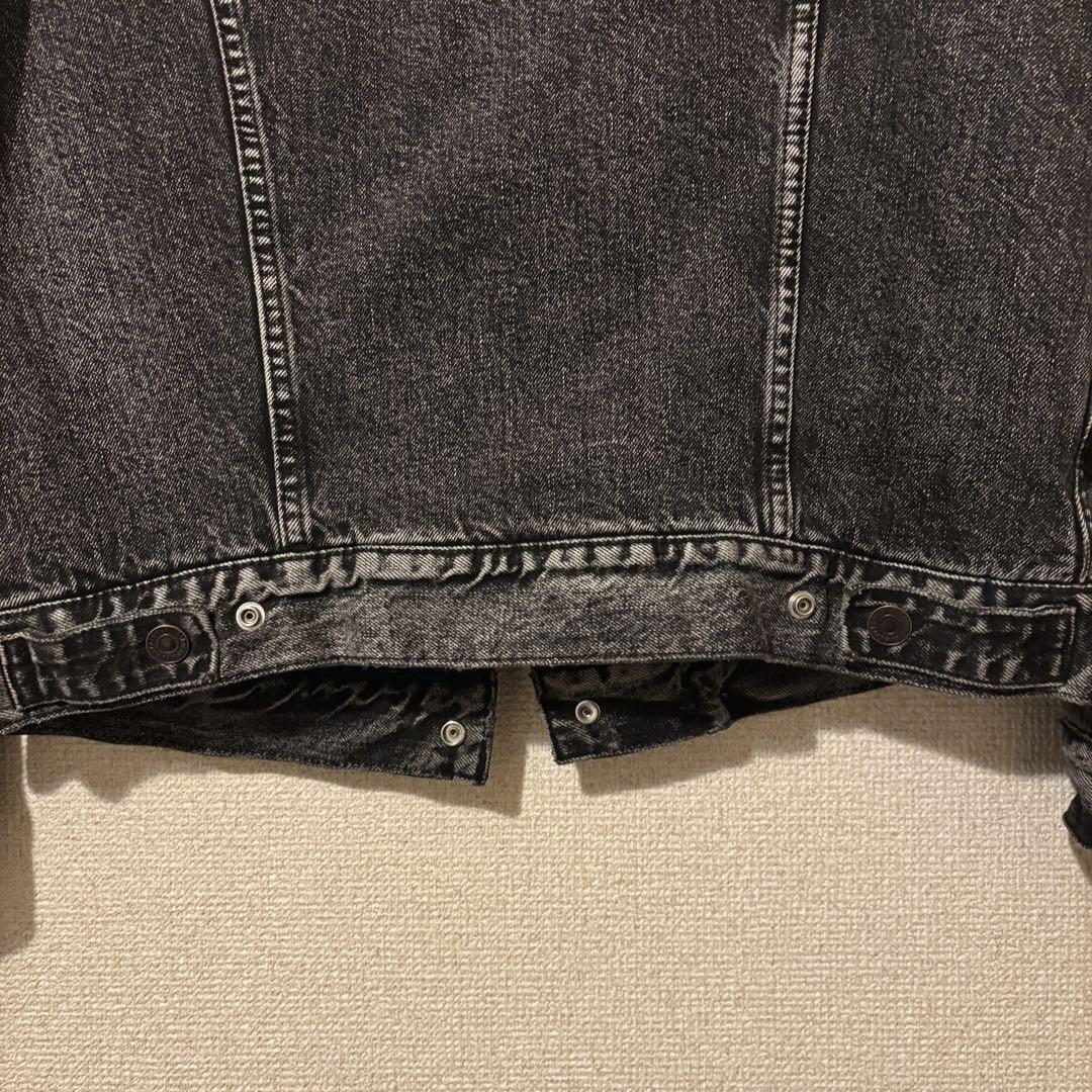 Levi's ボア襟 ブラックデニムジャケット