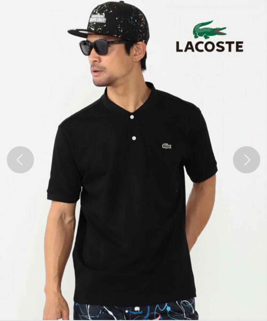 BEAMSGOLF×LACOSTE 黒 ポロシャツ メンズM LACOSTE