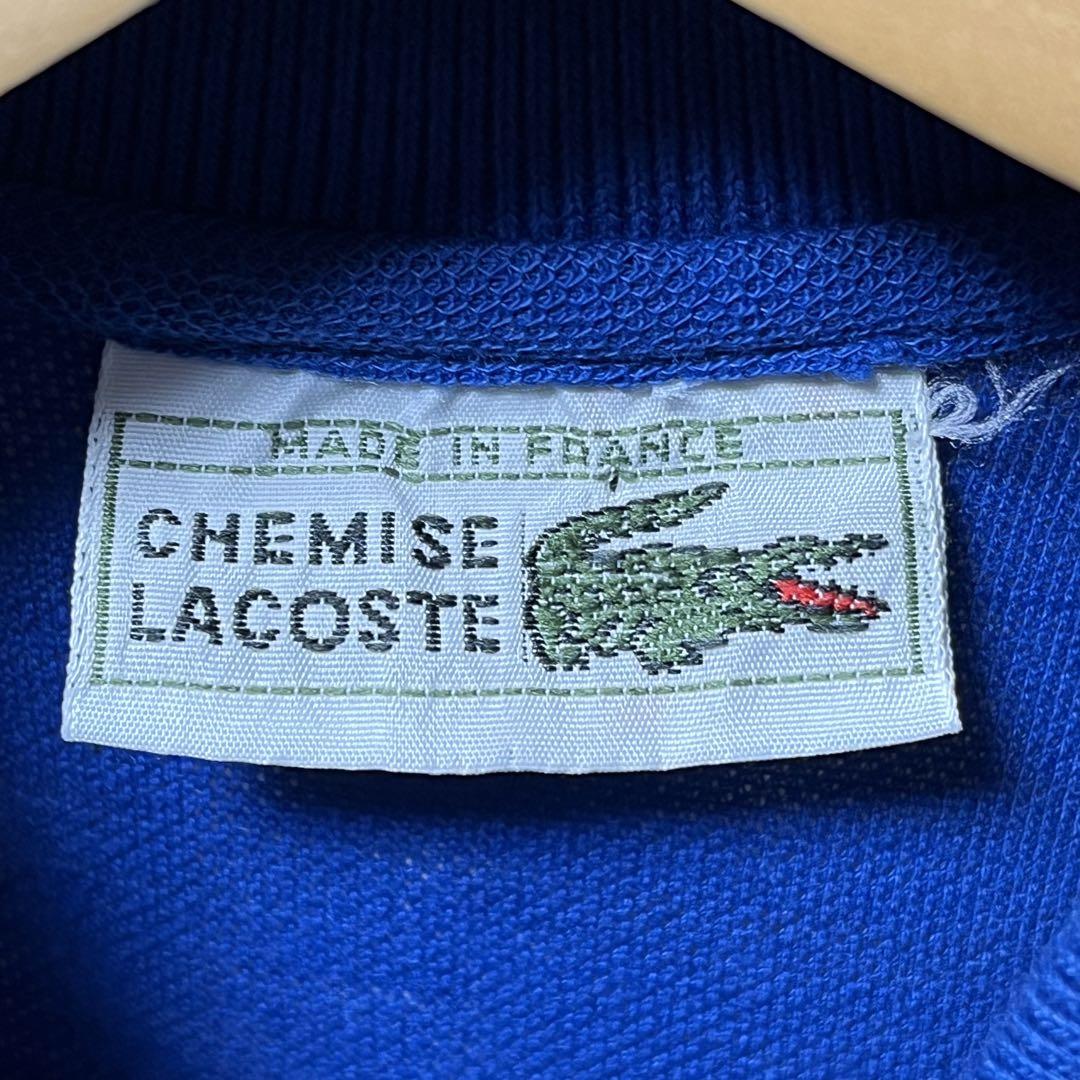 LACOSTE ラコステ 70s フレラコ フレンチラコステ フランス製 ブルー