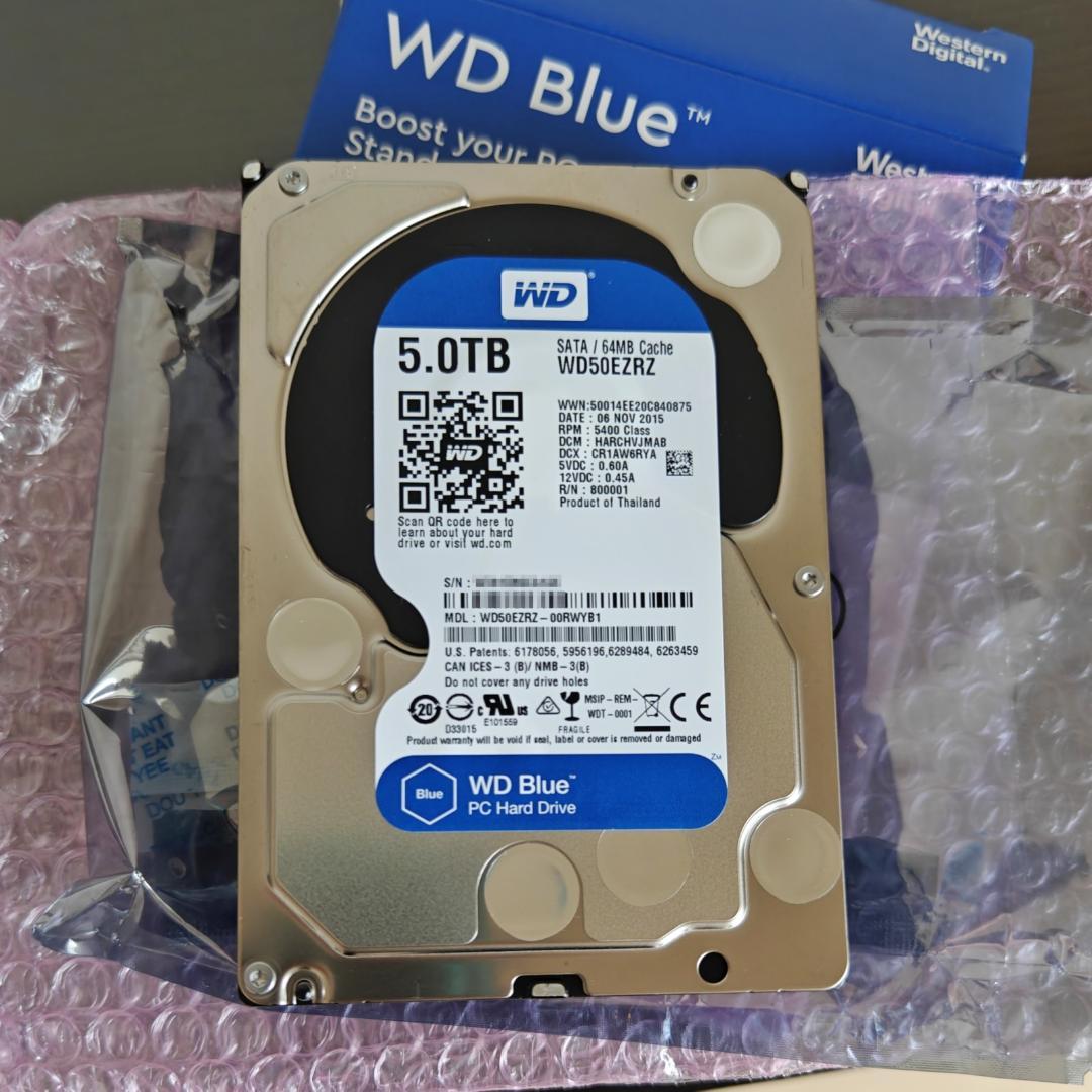 WD Blue 5TB SATA 3.5インチ HDD WD Blue 5TB SATA 3.5インチ HDD
