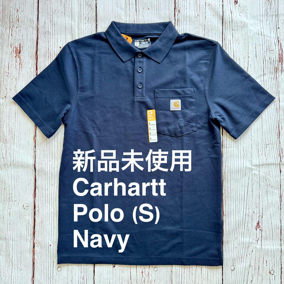 【Carhartt】 新品 ポロシャツ ネイビー (S)