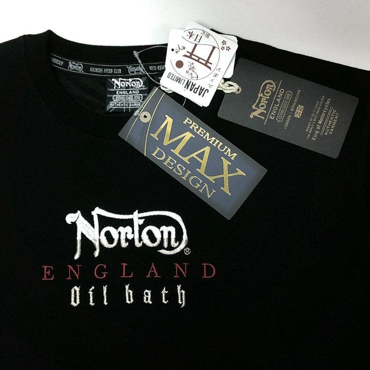 ノートン UKエンブレムMAXロンT 243N1107 ブラック M バイカー
