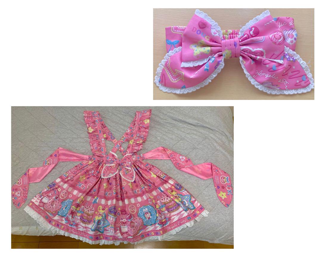 Toy's Donut Diner ワンピース ヘアバンド 濃ピンク Angelic Pretty Toy's donut diner 濃ピンク - メルカリ