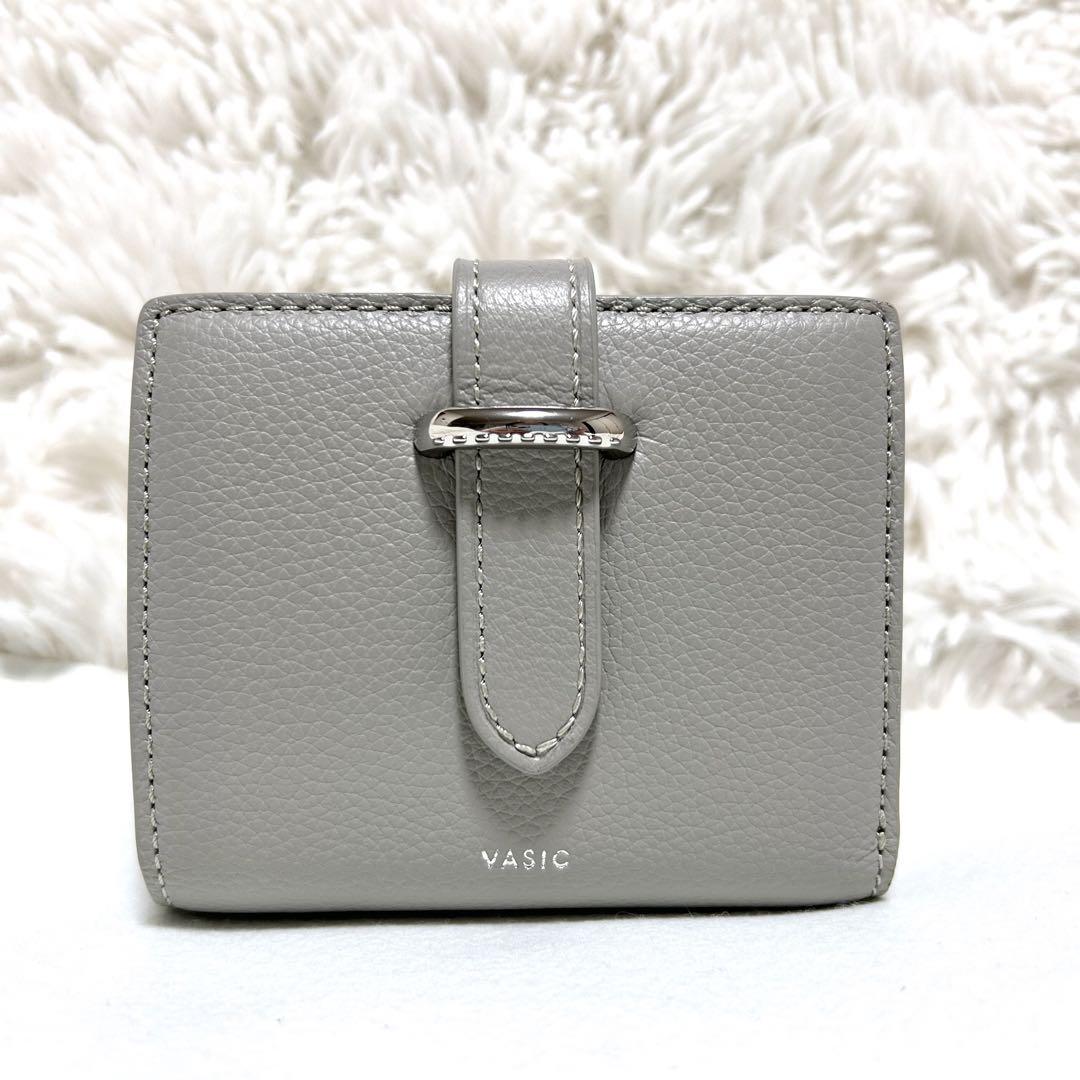 極美品　VASIC ヴァジック　CORD MINI WALLET  二つ折り財布