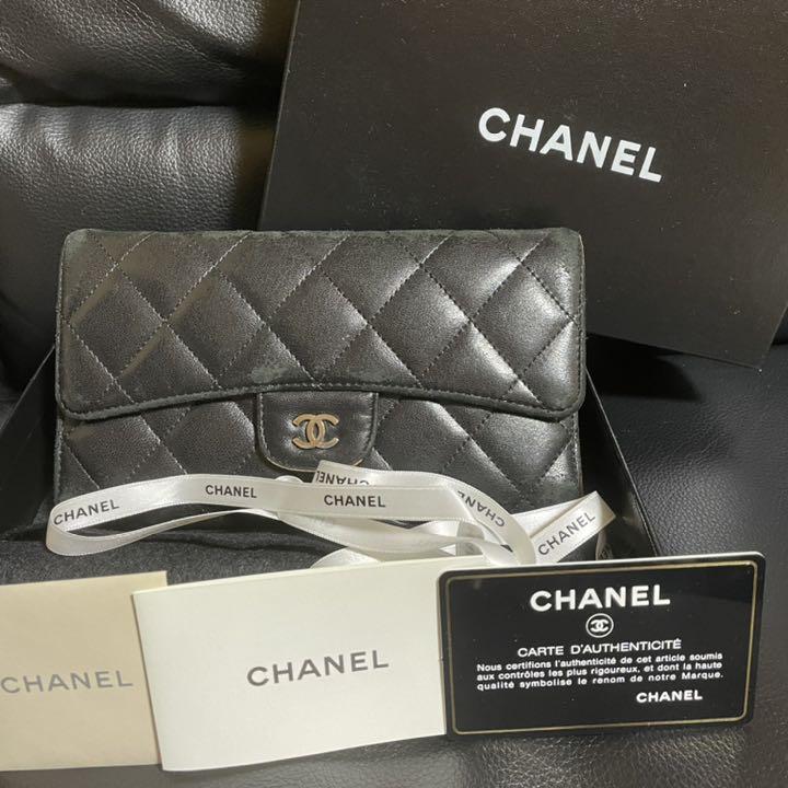 40%割引グレイ系円高還元 CHANEL シャネル 長財布 確実正規品 長財布