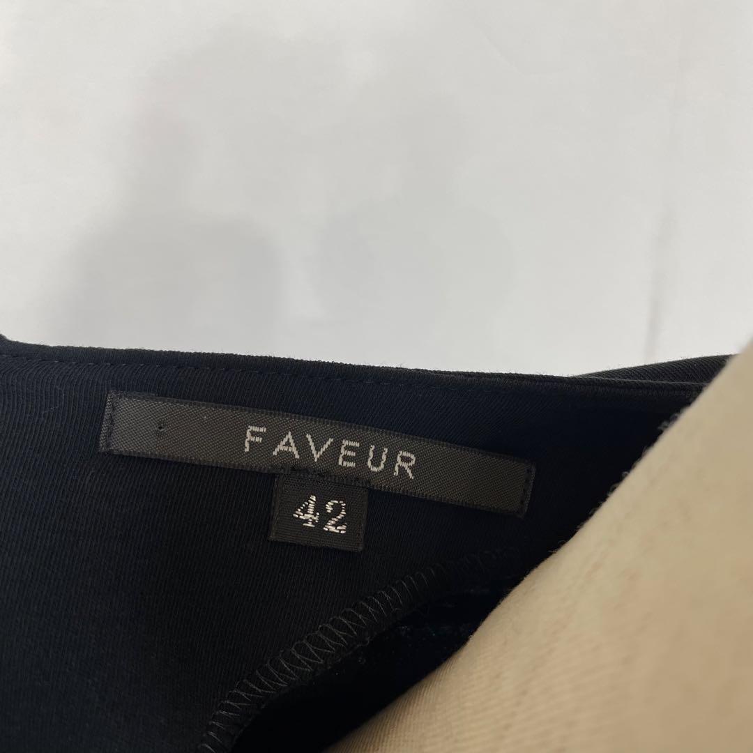 A美品　大きいサイズ　FAVEUR ブラック　ワンピース