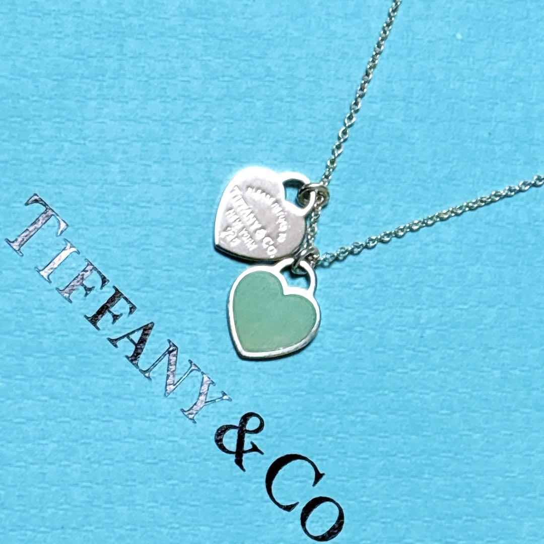 Tiffany ティファニー ハート アクセサリー ネックレス ダブルハート