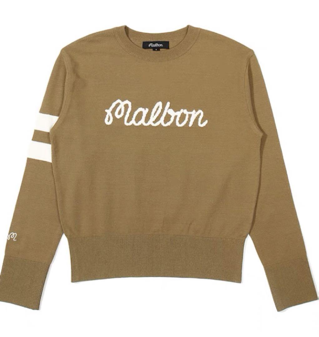 M マルボンゴルフ  MALBON GOLF  ウエア セーター  キャメル