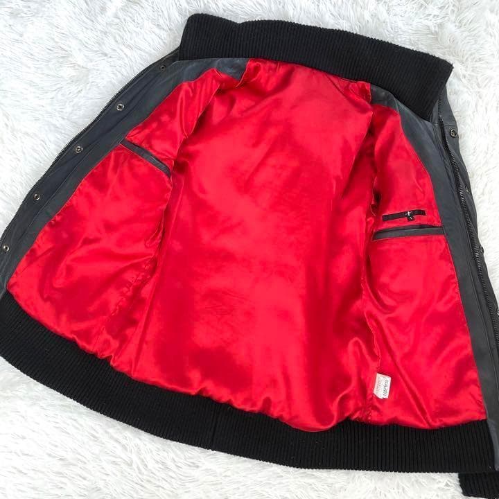 新版激レア『NO ID.』本革 牛革 中綿 レザー ジャケット シンサレート