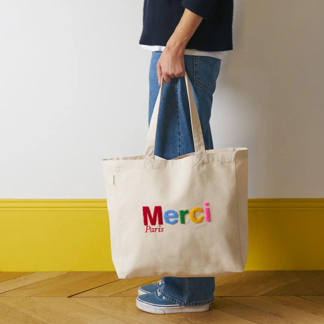 ◇パリ限定◇Merci メルシー トートバッグ エコバッグ - メルカリ