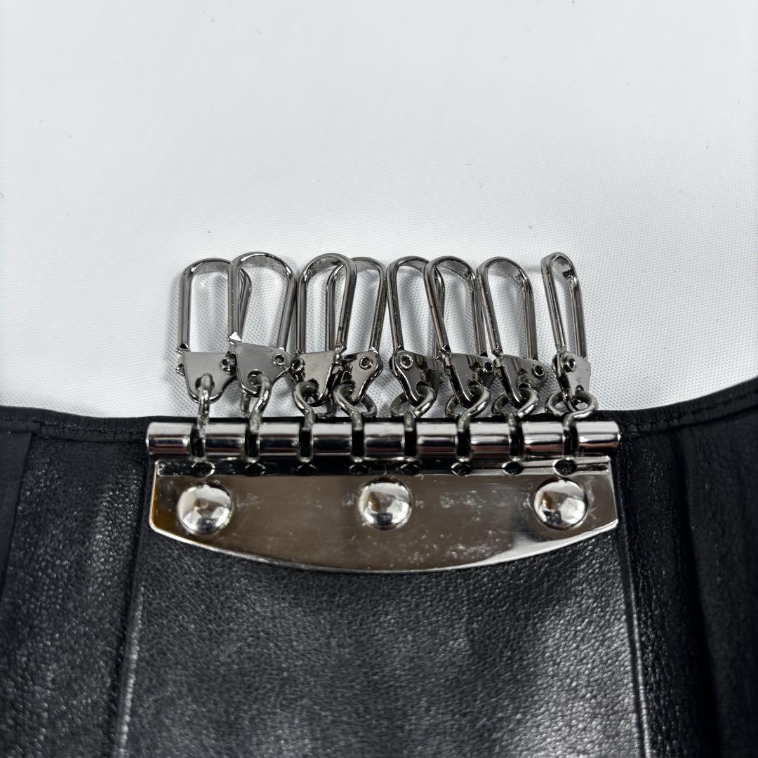 【美品】TUMI トゥミ 希少 8連 キーケース ブラック 美品】TUMI トゥミ 希少 8連 キーケース ブラック