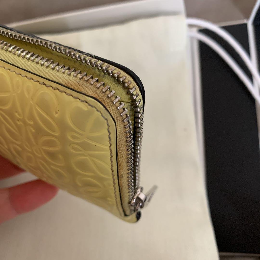 低価限定SALE 難あり コイン&カードケース ミニ財布 fo5pb-m48309939166 LOEWEロエベ エナメル加工 最新作低価