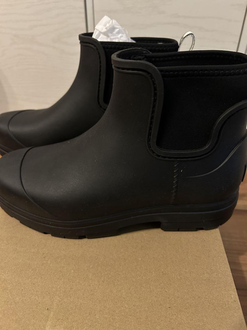 新品試し履きのみ】UGG DROPLET レインブーツ 防水 ブラック25cm