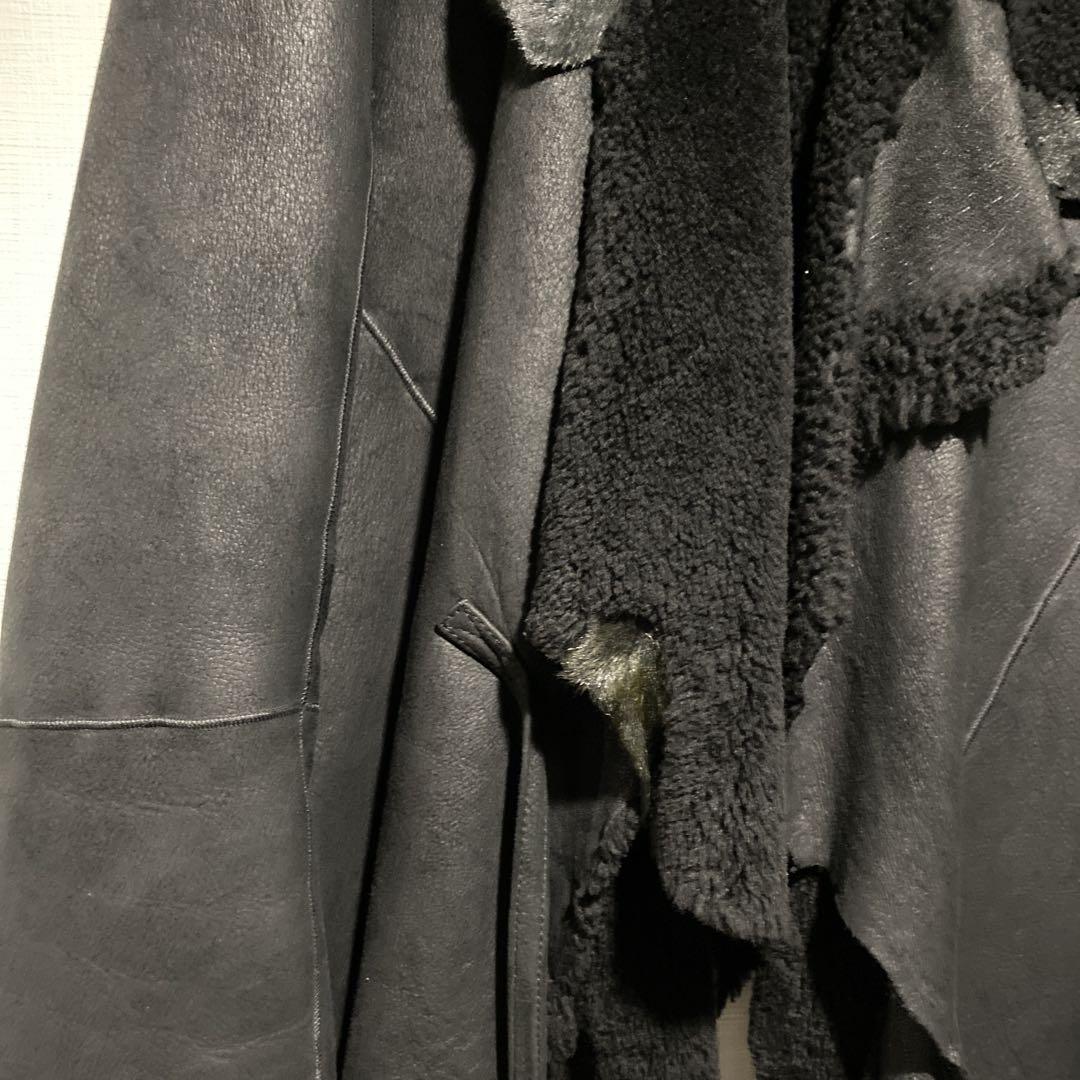 激レア!!ANN DEMEULEMEESTER アシンメトリー ムートンコート