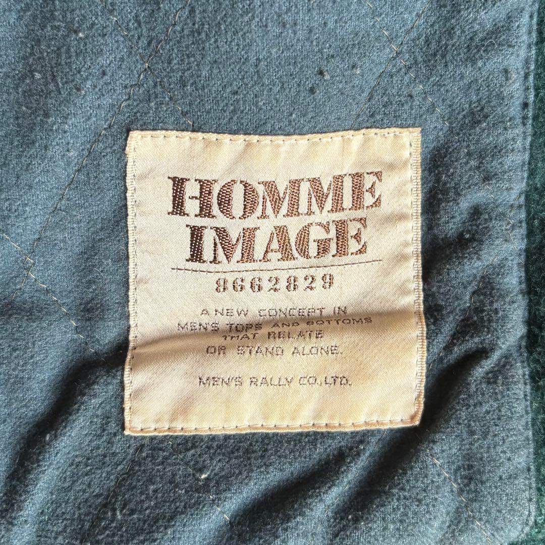 【90s vintage】レザースタジャン　ウール　本革　短丈　ボックス　古着