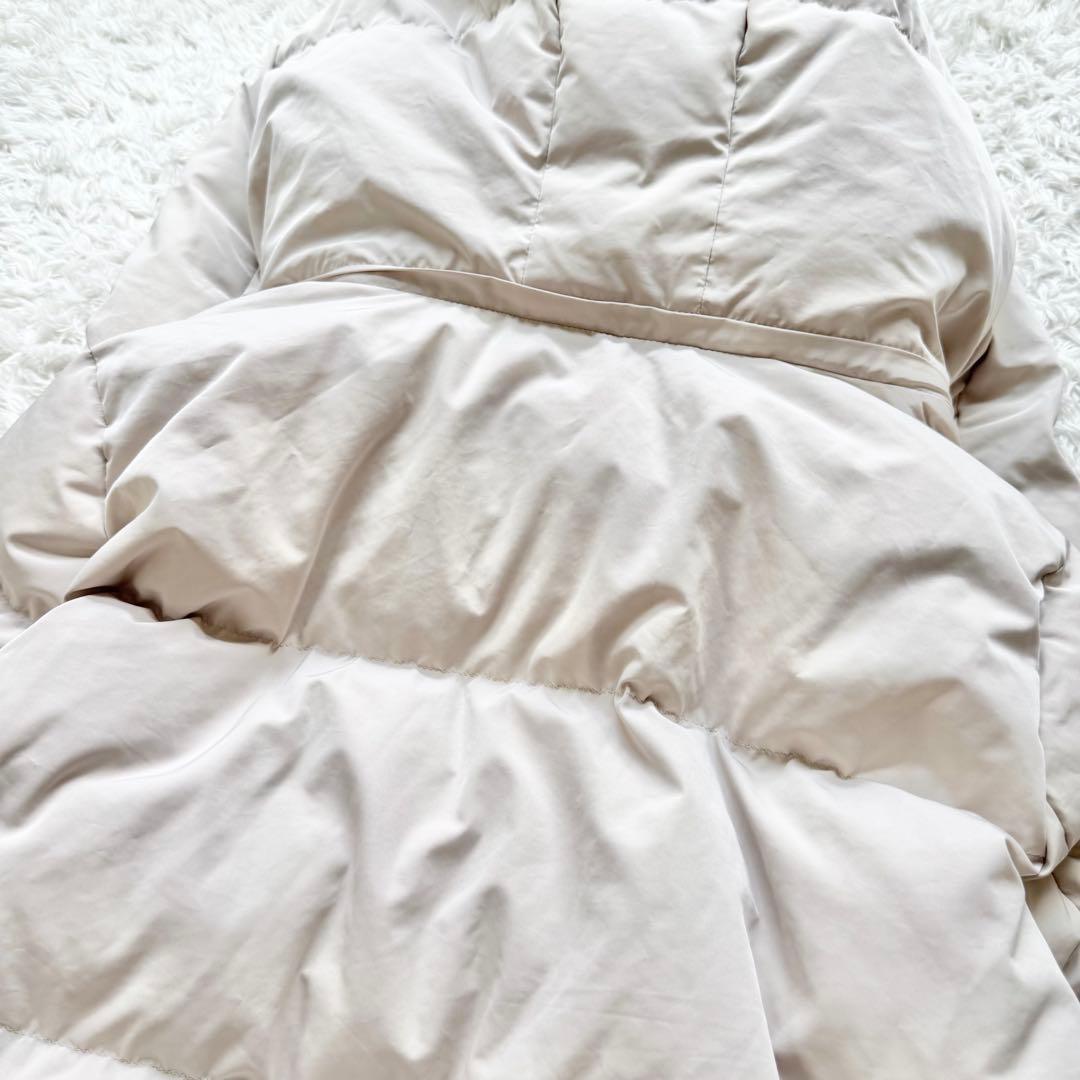 美品✨IENA 23AW リサイクルダウンショートコート フード ベージュ 38 美品✨IENA 23AW リサイクルダウンショートコート フード ベージュ 38