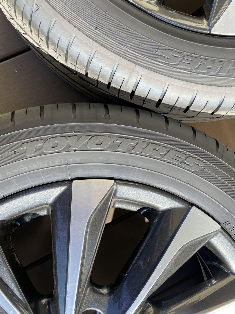 90ヴォクシー純正ホイール-タイヤ205|55R17 4本セット新車外し