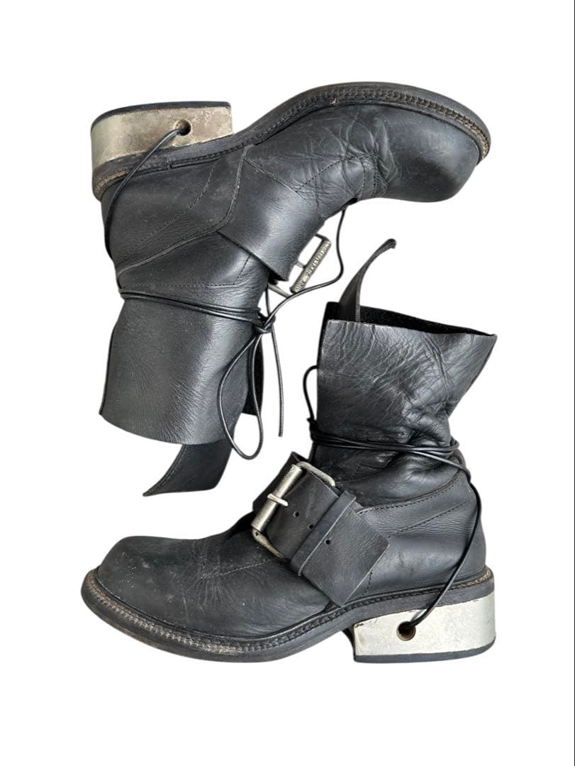 dirk bikkembergs belted metal heel boot26.5cm DIRK BIKKEMBERGS