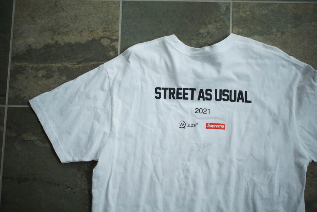 21aw Supreme wtaps Tシャツ XL シュプリーム ホワイト 白
