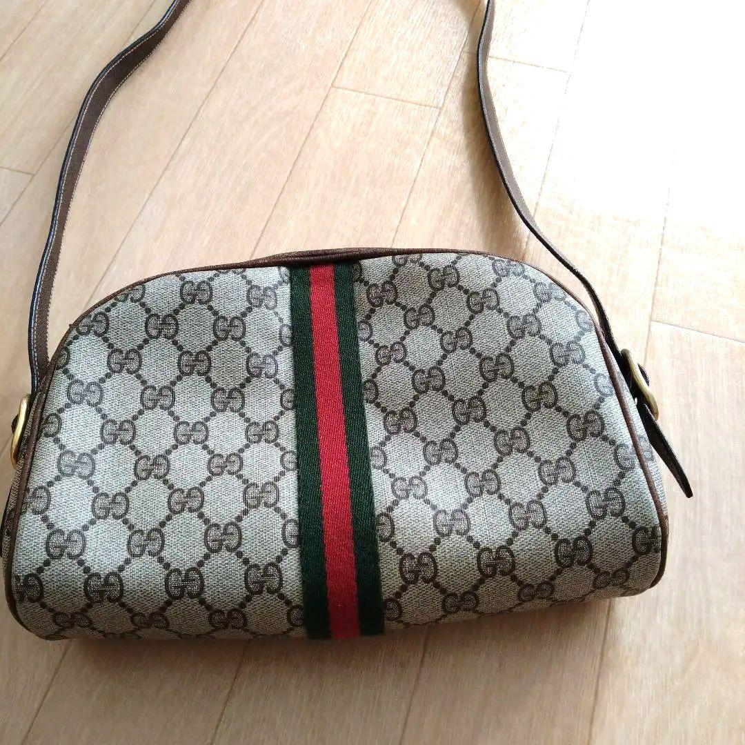 希少　オールドGUCCI　シェリーライン　1970年代 ショルダーバッグ
