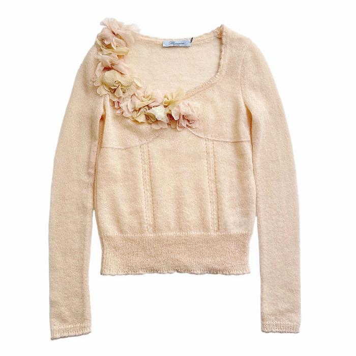 未使用 定価16万 Blumarine ブルマリン フラワー ニット