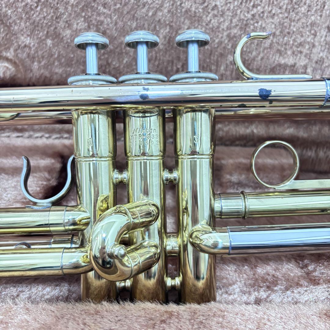 □【綺麗】ニッカン YAMAHA YTR-333 赤ベル トランペット ①