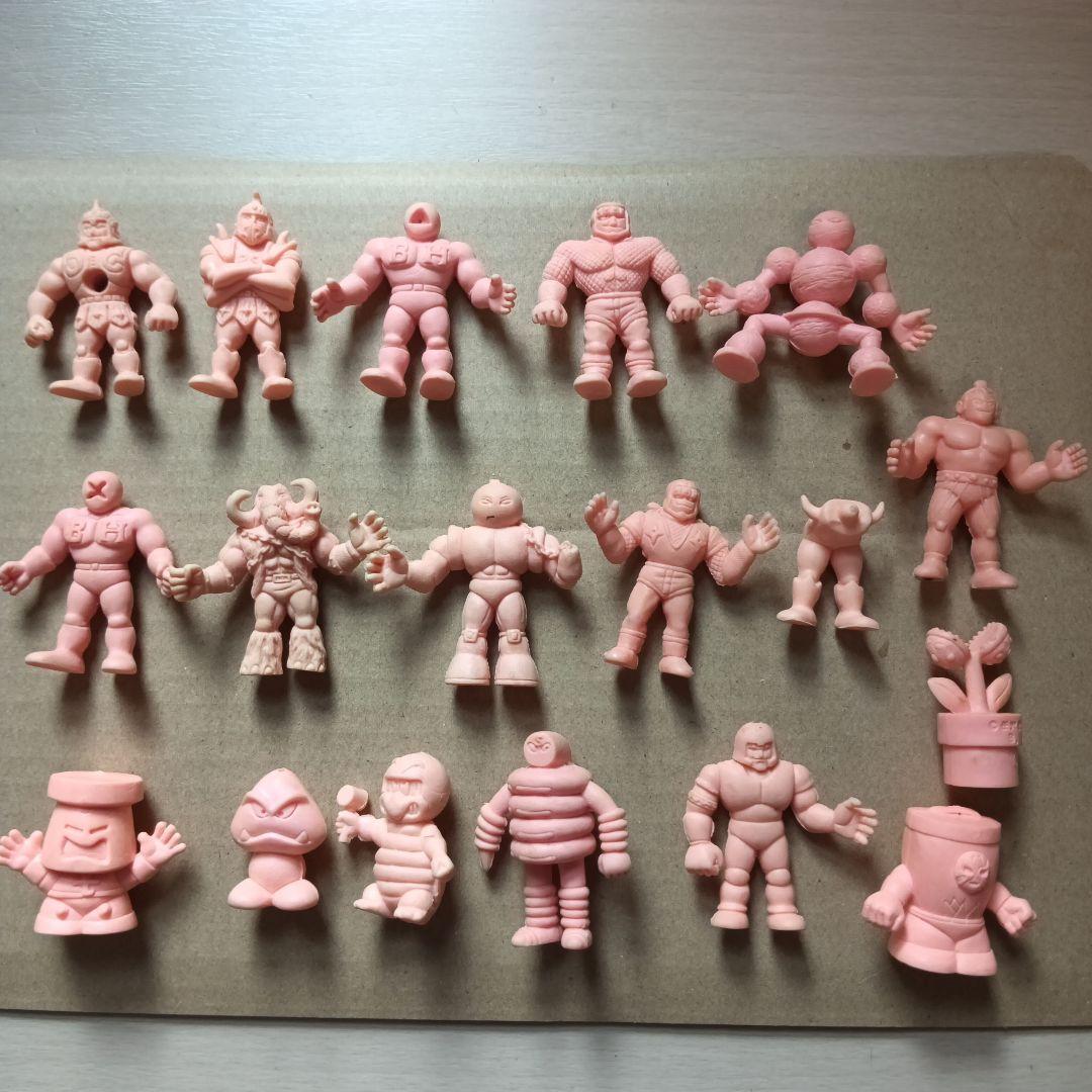 最終決算 キン肉マン消しゴム ピンク色アクションフィギュア16体セット その他