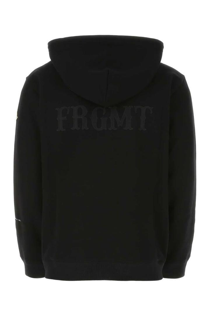 専用MONCLER FRAGMENT LOGO ZIP-UP BLACK