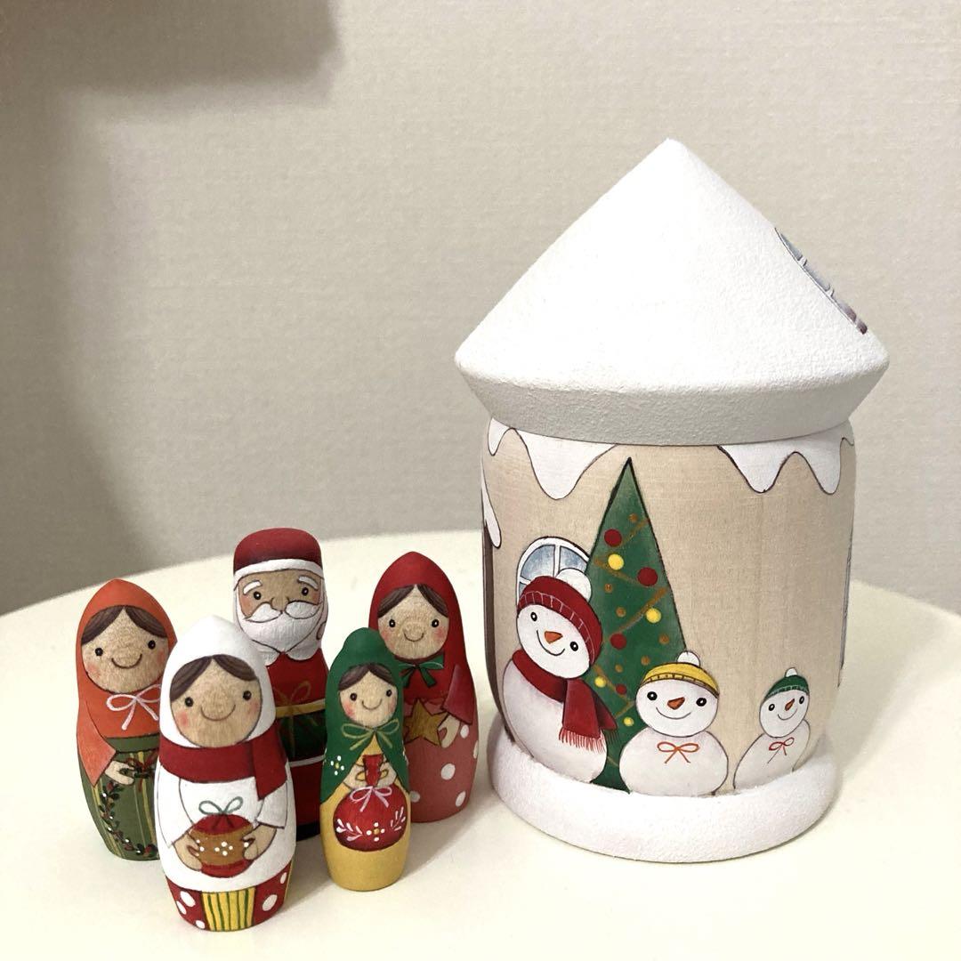 ハンドメイド　マトリョーシカ　お家