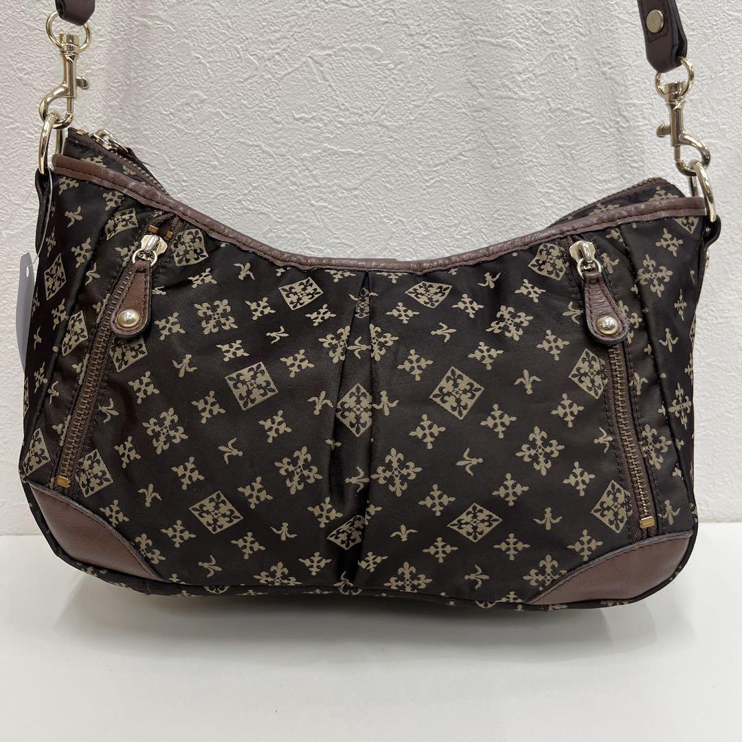 ✨️極美品✨️ russet ラシット　総柄 ウエストバッグ ナイロン ○9752 russet ラシット ナイロン レザー ショルダーバッグ 総柄