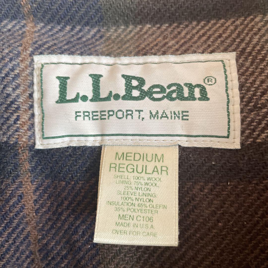【レア】llbean ダッフルコート80s アメリカ製 チェック柄