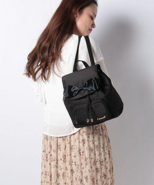 cocoonist リボンリュック 新品 ブラック
