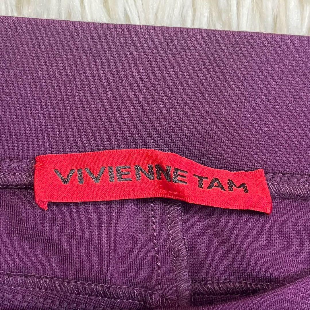 クラシック y5495 美品✨VIVIENNE パープル カジュアルパンツ スパッツ TAM パンツ