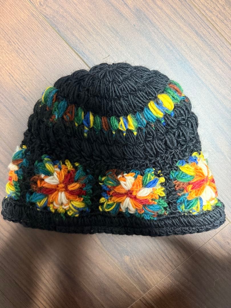 Supreme 25ss Crochet Beanie Black ビーニー