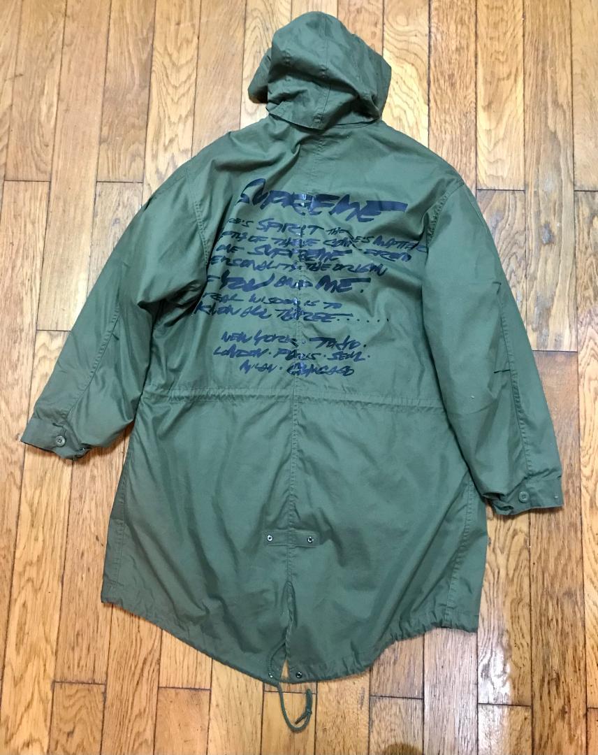 試着のみ ❤️ Supreme × Futura Fishtail Parka