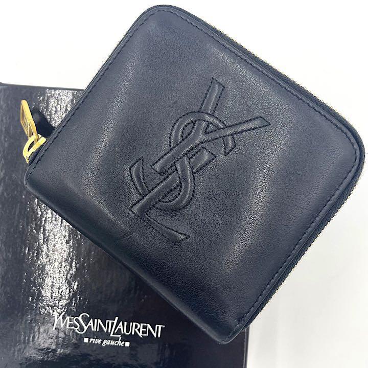 50%OFF ラウンドファスナー 小物 YSL イヴ?サンローラン 美品 ブラック カサンドラロゴ Ninki 50%OFF ラウンドファスナー 小物 YSL イヴ?サンローラン 美品 ブラック カサンドラロゴ Ninki