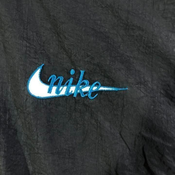 NIKE ナイロンジャケット 刺繍ロゴ ホワイト 9GHzh-m48352640936 ナイキ 90s グレータグ お得即納