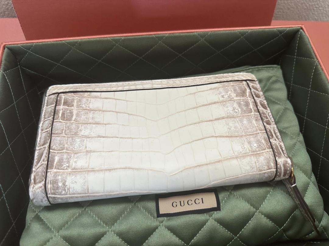 GUCCI　リミテッドエディション　クロコダイル　ヒマラヤレザー　長財布