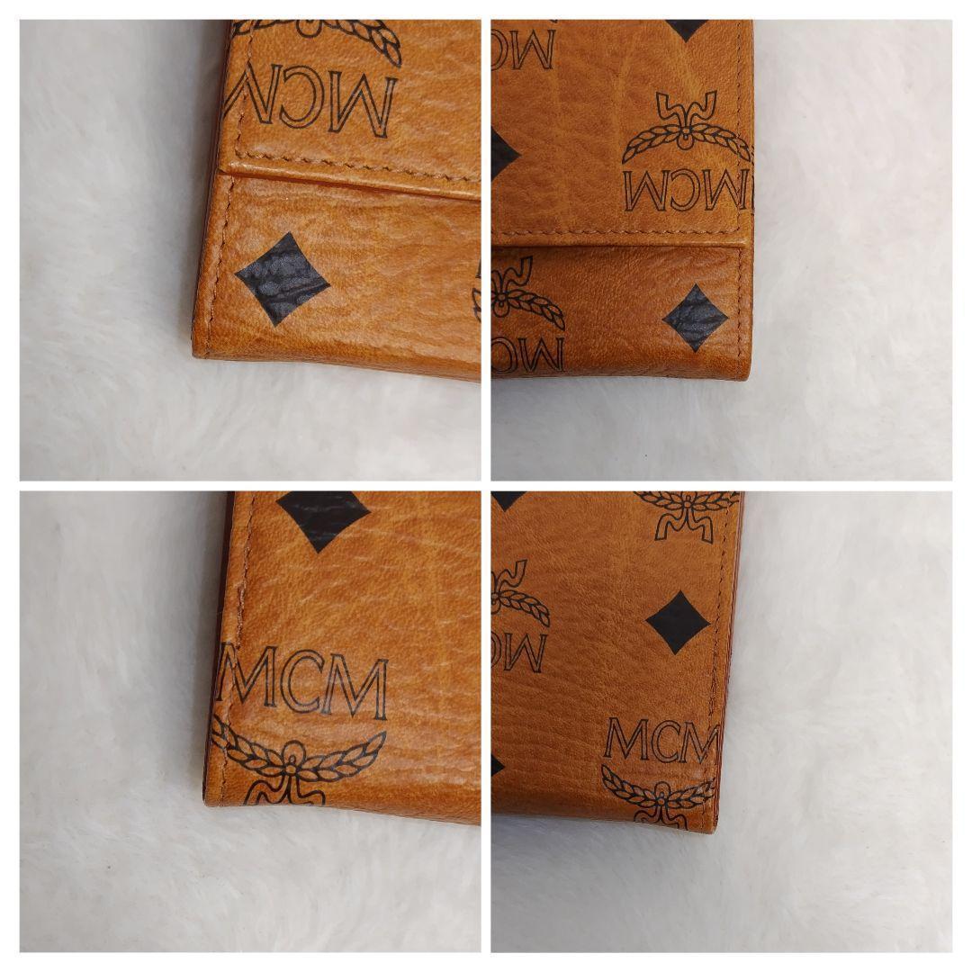 ✨極美品✨MCM 　エムシーエム　がま口長財布　本革　レザー　キャメル