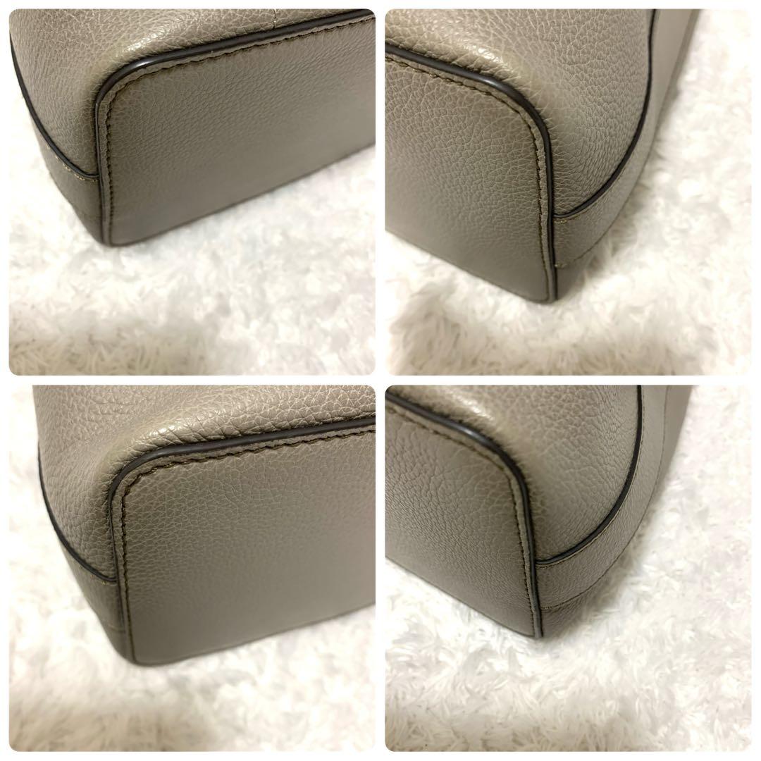 美品 フルラ ショルダーバッグ コスタンザ 2way 巾着 レザー