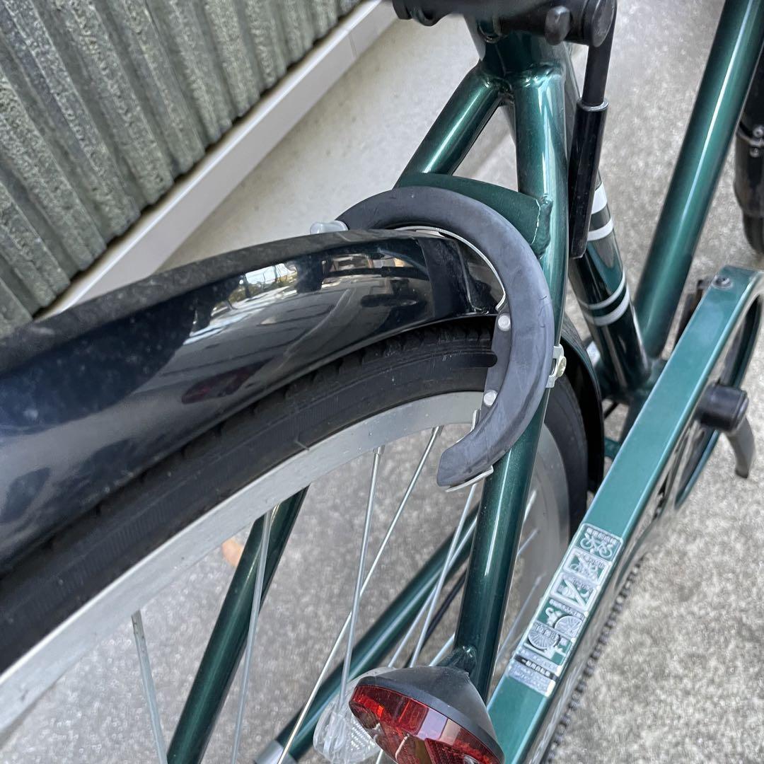 【都内/千葉引取】ブリヂストン製自転車 27インチ カゴ/鍵/6段変速付 都内/千葉市引取】ブリヂストン製街乗り自転車 27インチ 6段変速