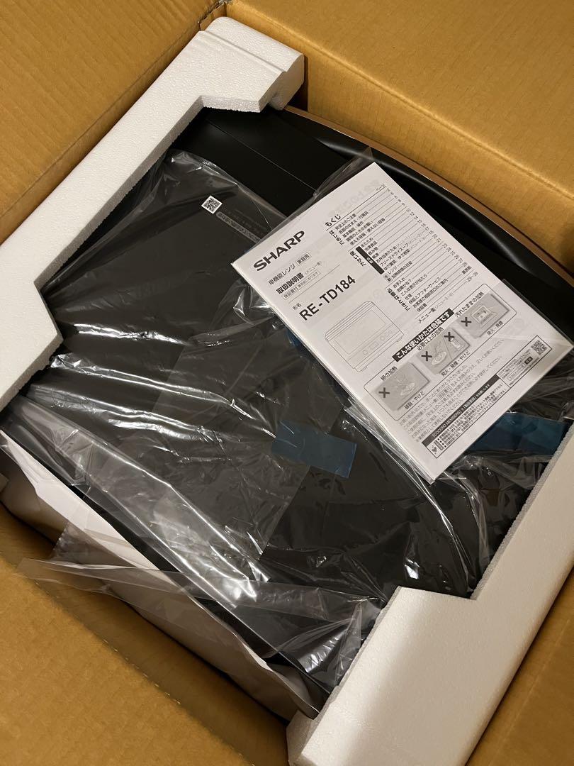 限定セール -SALE 新品未使用】SHARP RE-TD184-B 単機能レンジ ブラック系 電子レンジ・オーブン