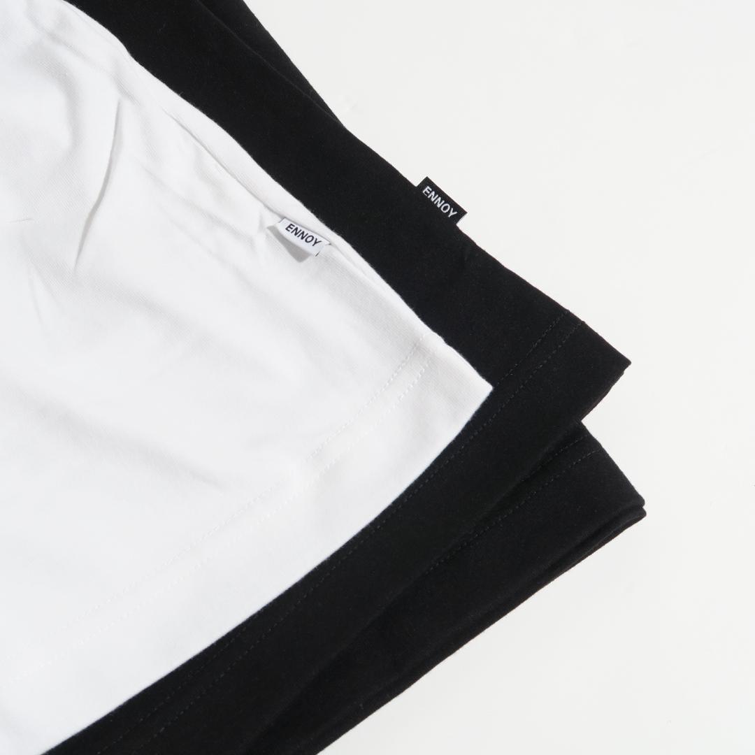 【片方新品】ENNOY POCKET & CREW SS T-SHIRT 2P ENNOY POCKET & CREW 2PACK SS T-SHIRT 2点