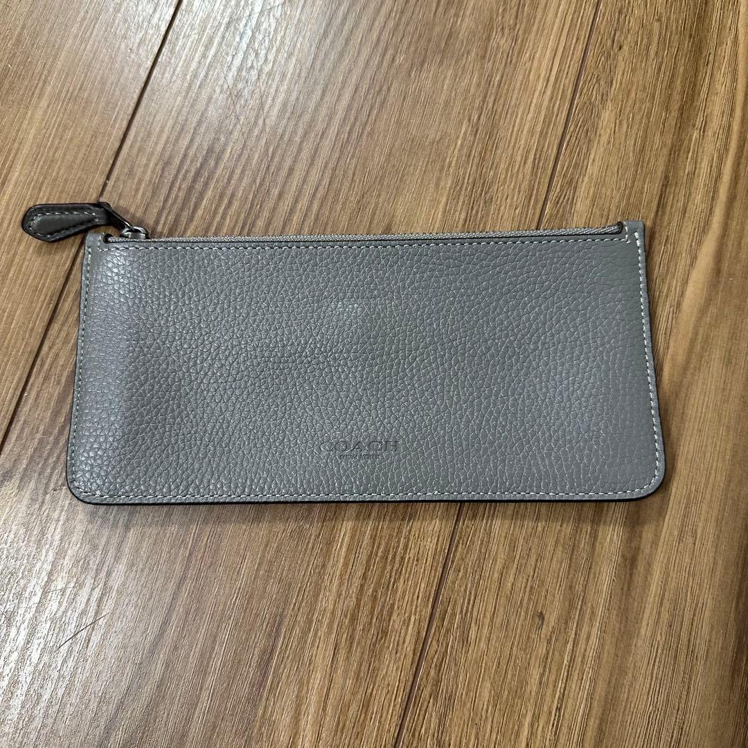 美品 COACH コーチ ノア ポップアップ メッセンジャー ウォレット グレー 美品 COACH コーチ ノア ポップアップ メッセンジャー ウォレット グレー